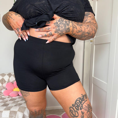 Burnout Sleep T-Shirt & Shorts Bundle in Black