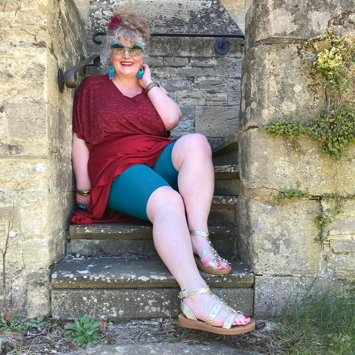 Stay Cool Chub Rub Shorts - Petrol Blue