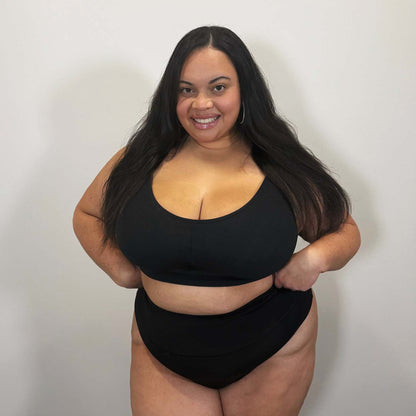 Organic Cotton Bra - Black
