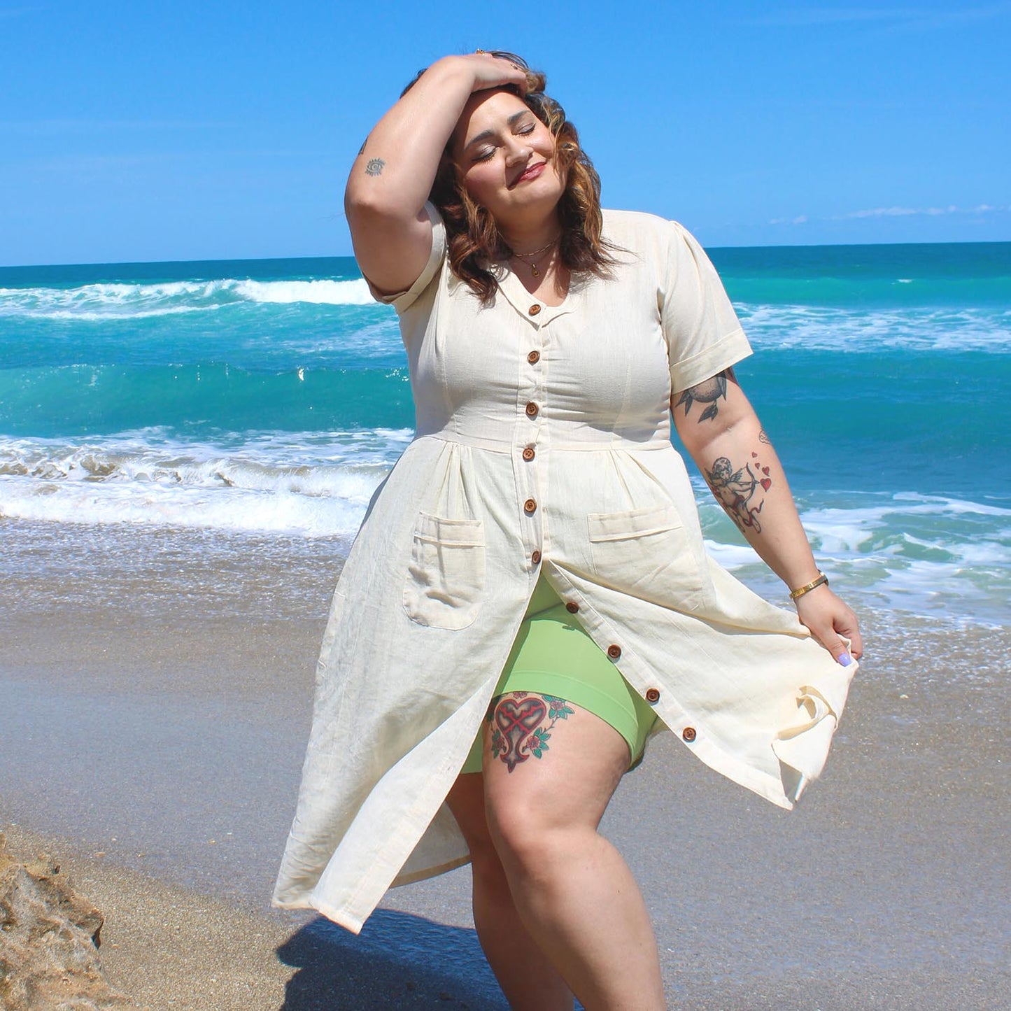 Stay Cool Chub Rub Shorts - Matcha