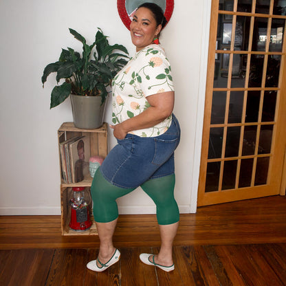 Stay Cool Capri Tights - Foliage