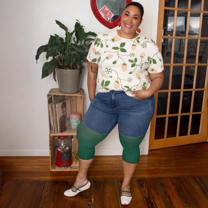 Stay Cool Capri Tights - Foliage