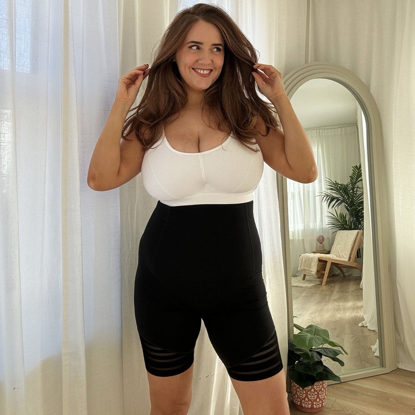 Smoothwear Super High Waist Shorts - Black