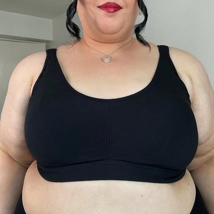 Organic Cotton Bra - Black