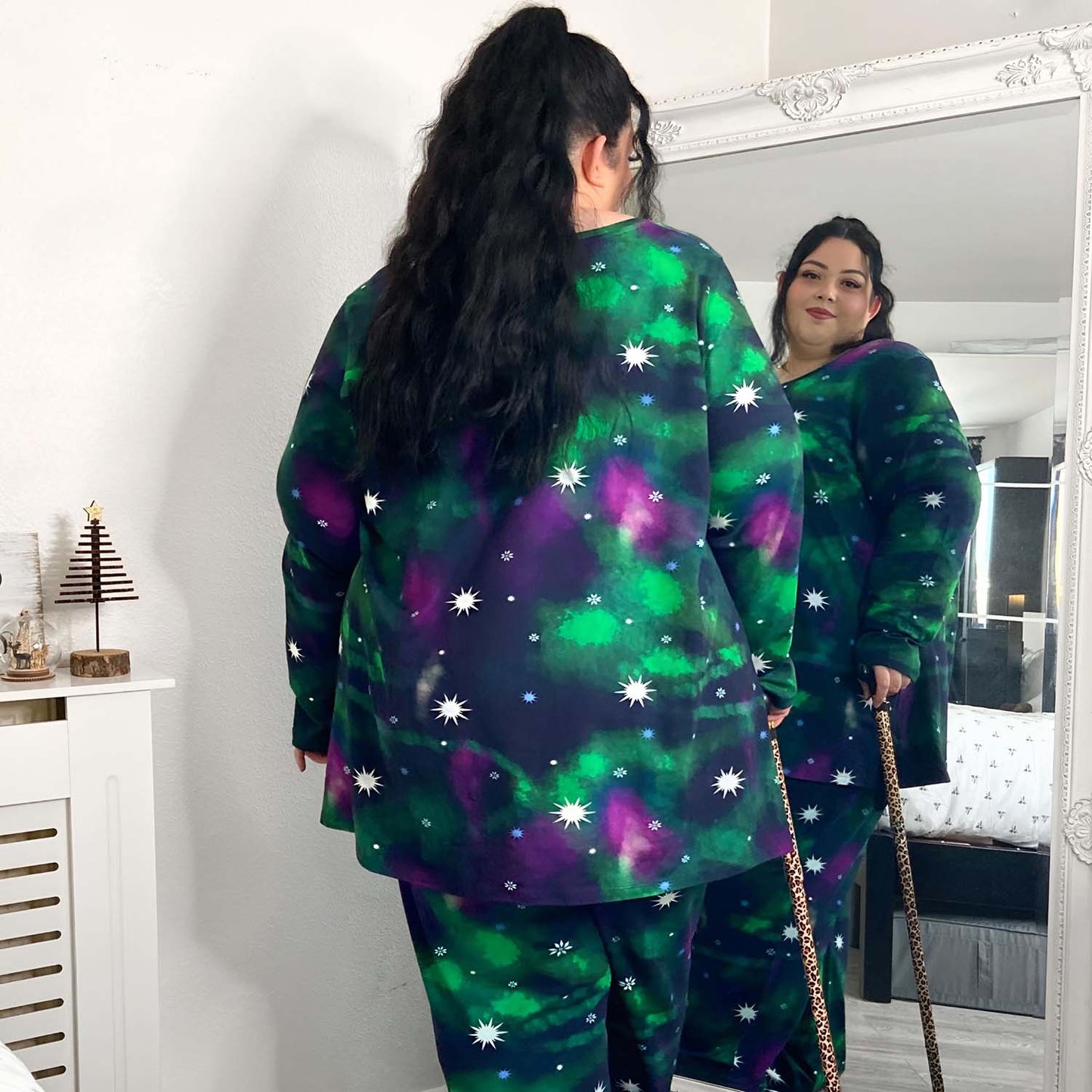 Organic Cotton Long Sleeve PJ Top - Northern Lights