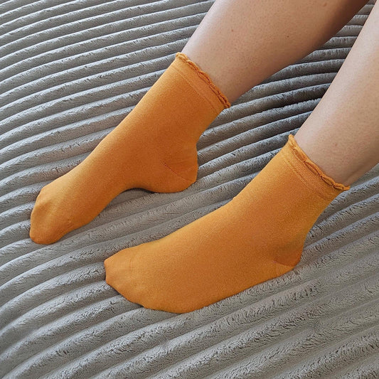 Bamboo Ankle Socks - 3 Pairs in Starfish