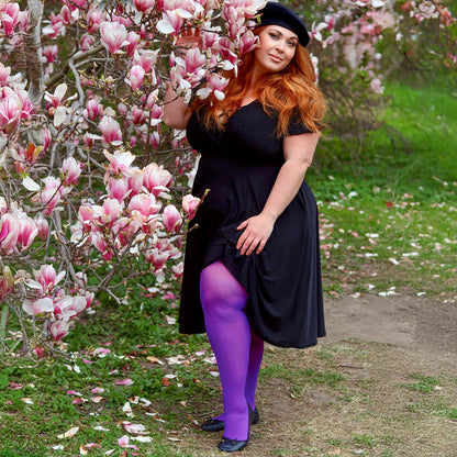 30 Denier Sheer Tights - Purple Haze