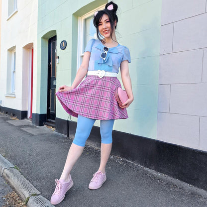 Stay Cool Capri Tights - Ice Blast