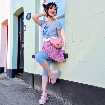 Stay Cool Capri Tights - Ice Blast