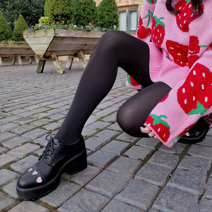 80 Denier Castor Oil Tights - Black