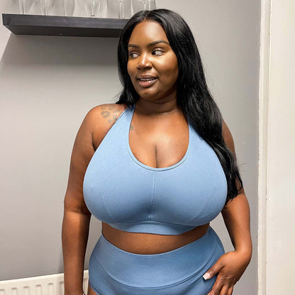 Organic Cotton Bra - Denim