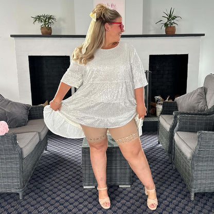 Lace Stay Cool Chub Rub Shorts - Blissful