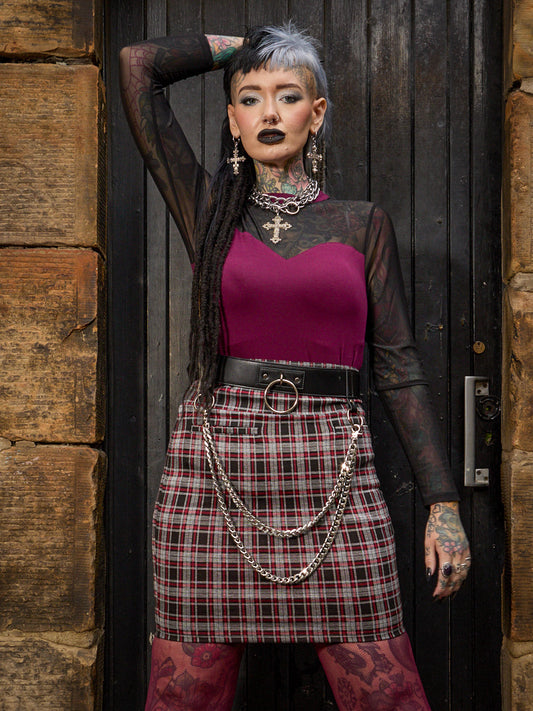 Plaid Mini Skirt - Bonnie
