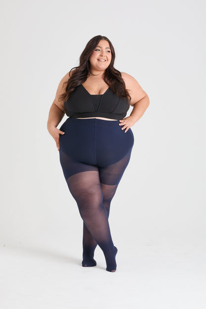 30 Denier Sheer Tights - Navy