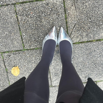 80 Denier Castor Oil Tights - Slate