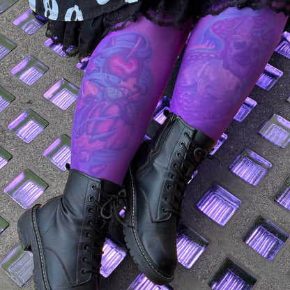 30 Denier Sheer Tights - Purple Haze