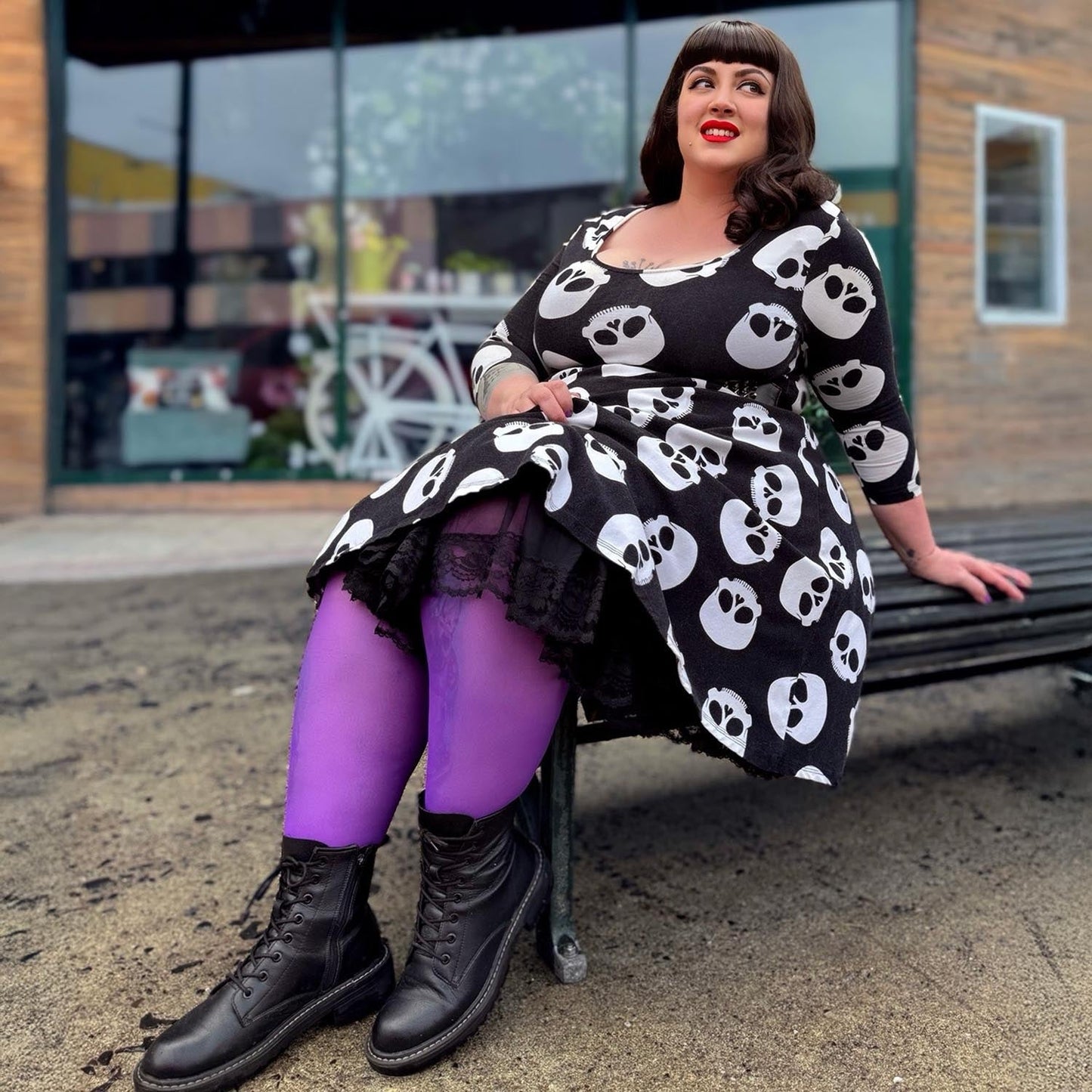 30 Denier Sheer Tights - Purple Haze