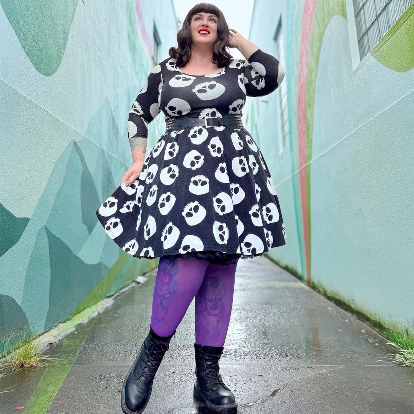 30 Denier Sheer Tights - Purple Haze