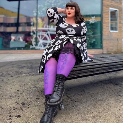 30 Denier Sheer Tights - Purple Haze