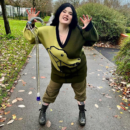 Dinosaur Jumper Dress - Rex
