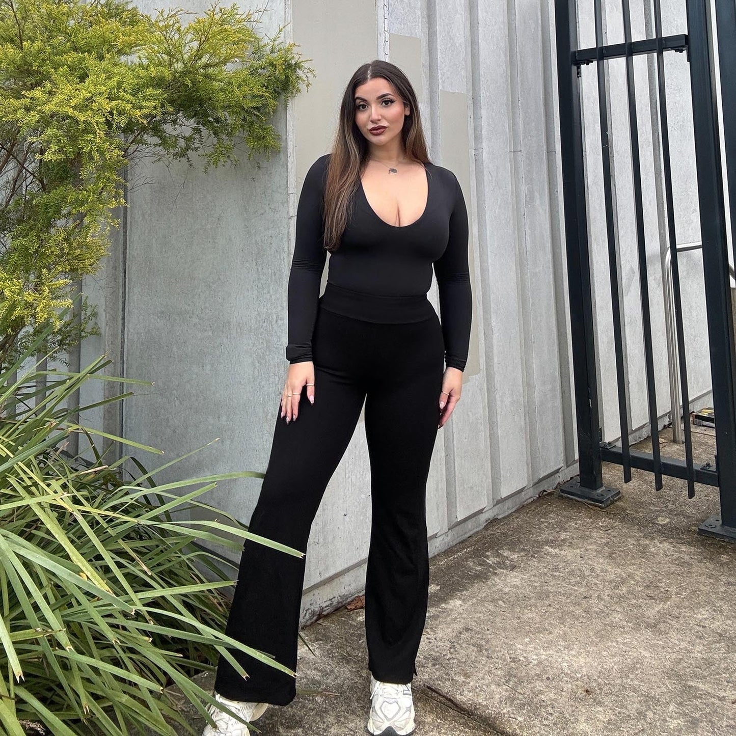 Kick Flare Leggings - Black