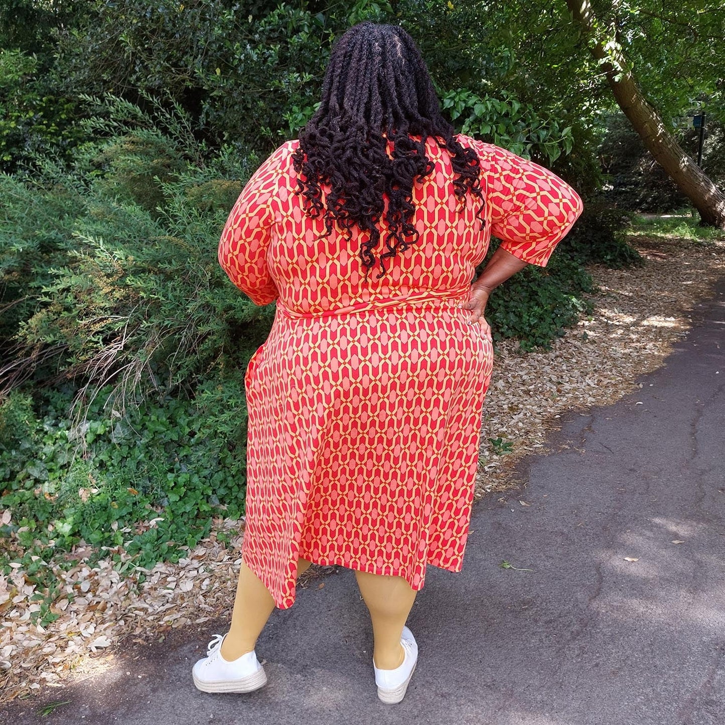 Wrap Dress - Red City