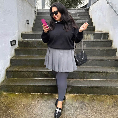 Footless Tights - Slate