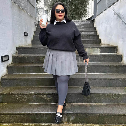 Footless Tights - Slate