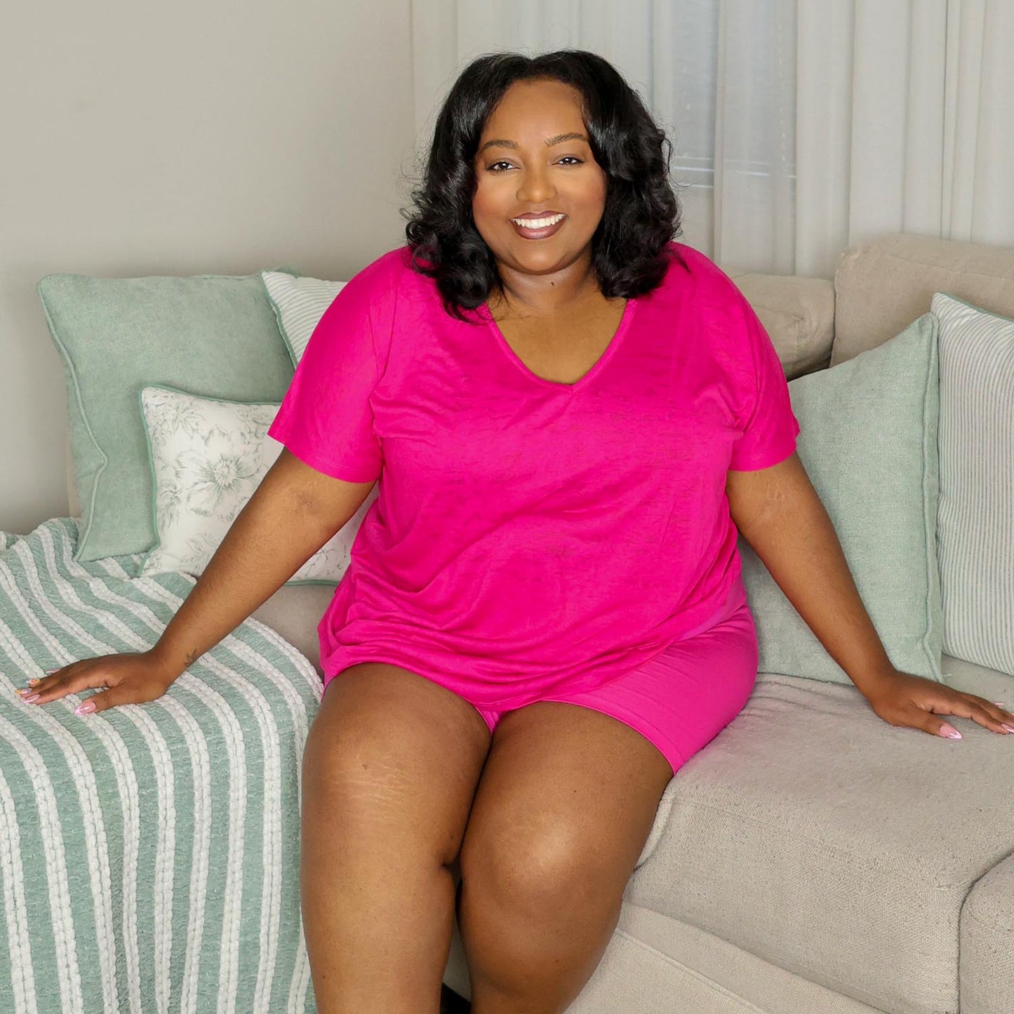 Organic Cotton Femme Boxer Shorts - Barbara