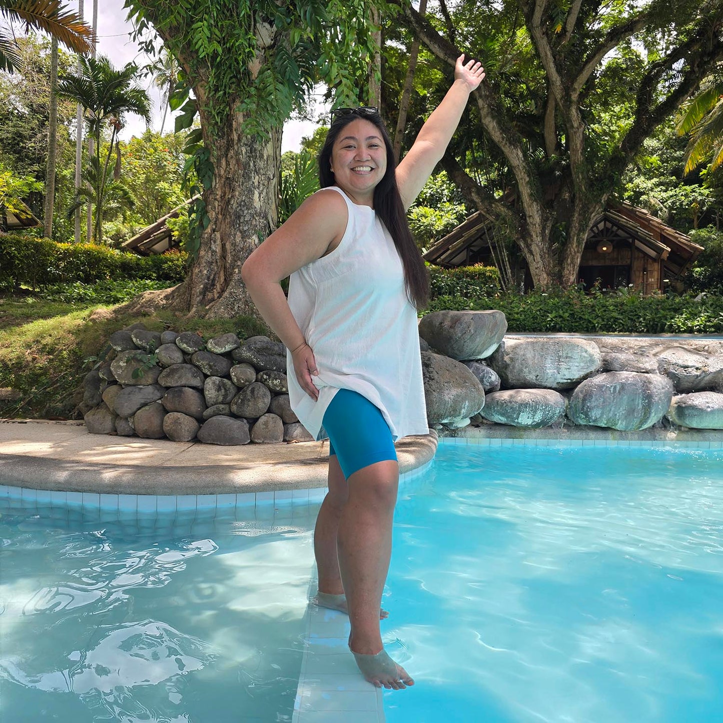 Stay Cool Chub Rub Shorts - Petrol Blue