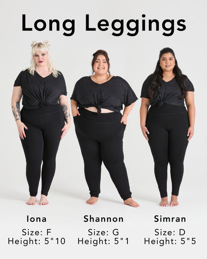 Long Squat Proof Leggings - Black (V2)