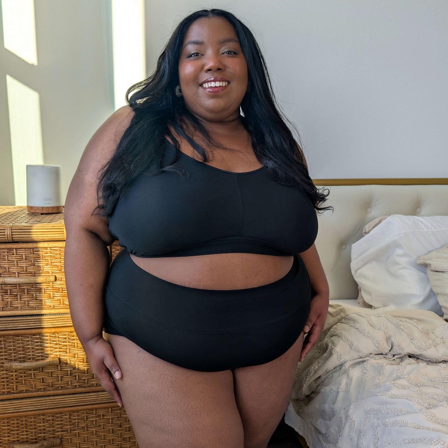 Organic Cotton Lacey Full Brief Knickers