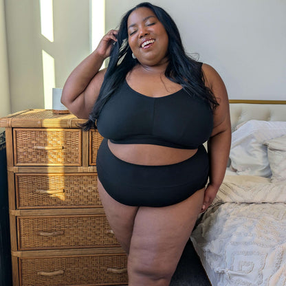 Organic Cotton Lacey Full Brief Knickers