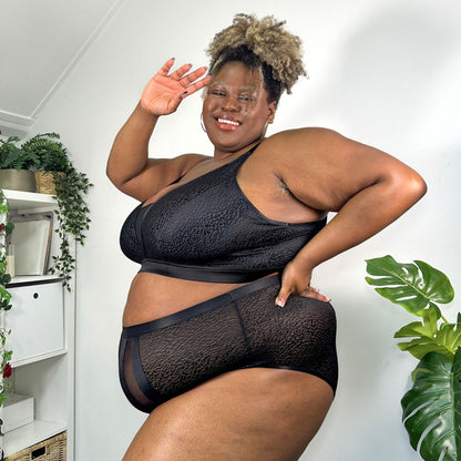 Organic Cotton Full Brief Knickers - Leopard