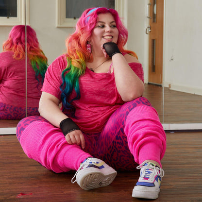 Leg Warmers - Neon Pink
