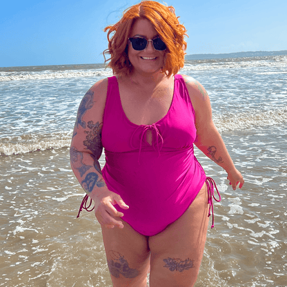 Phone Home Swimsuit - Hot Pink